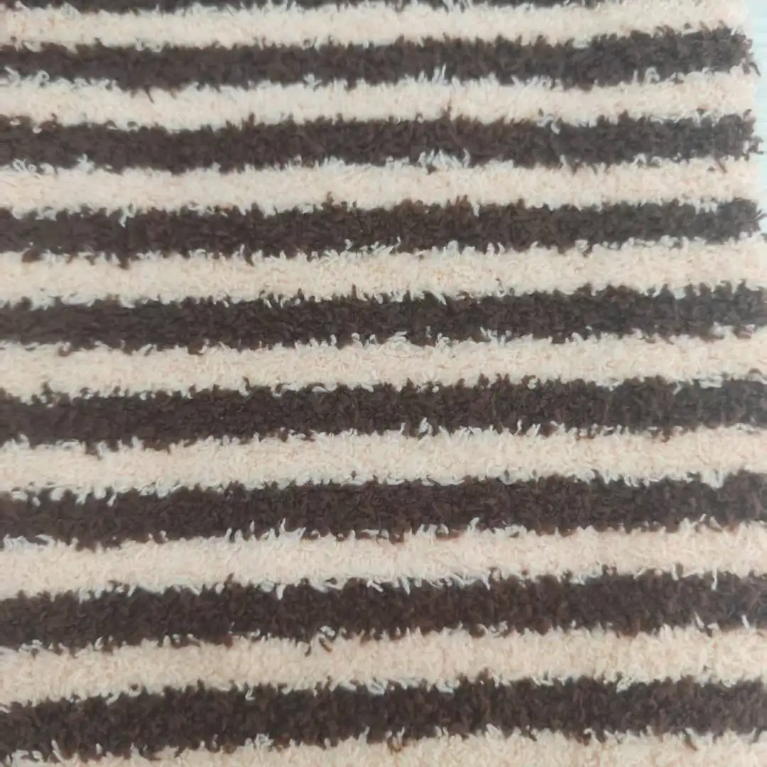 China Yarn for Pants,Hoodie,Open Cardigan (Sweater),Crop Top Pullover (Sweater) Teddy Yarn Fancy Yarn Recycled Polyester Brown，yellow color buy from China wholesaler bulk order at wholesale price free worldwide shipping Alibaba