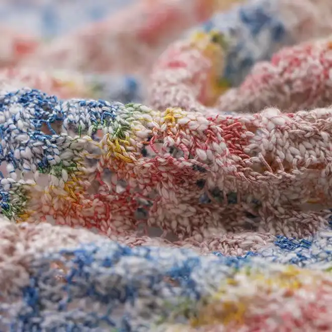 China Yarn for Crop Top,Full-Zipper Cardigan (Sweater),Half-Zipper Cardigan (Sweater) Mossy Yarn Fancy Yarn Cotton Polyester 渐变色 color buy from China wholesaler bulk order at wholesale price free worldwide shipping Alibaba