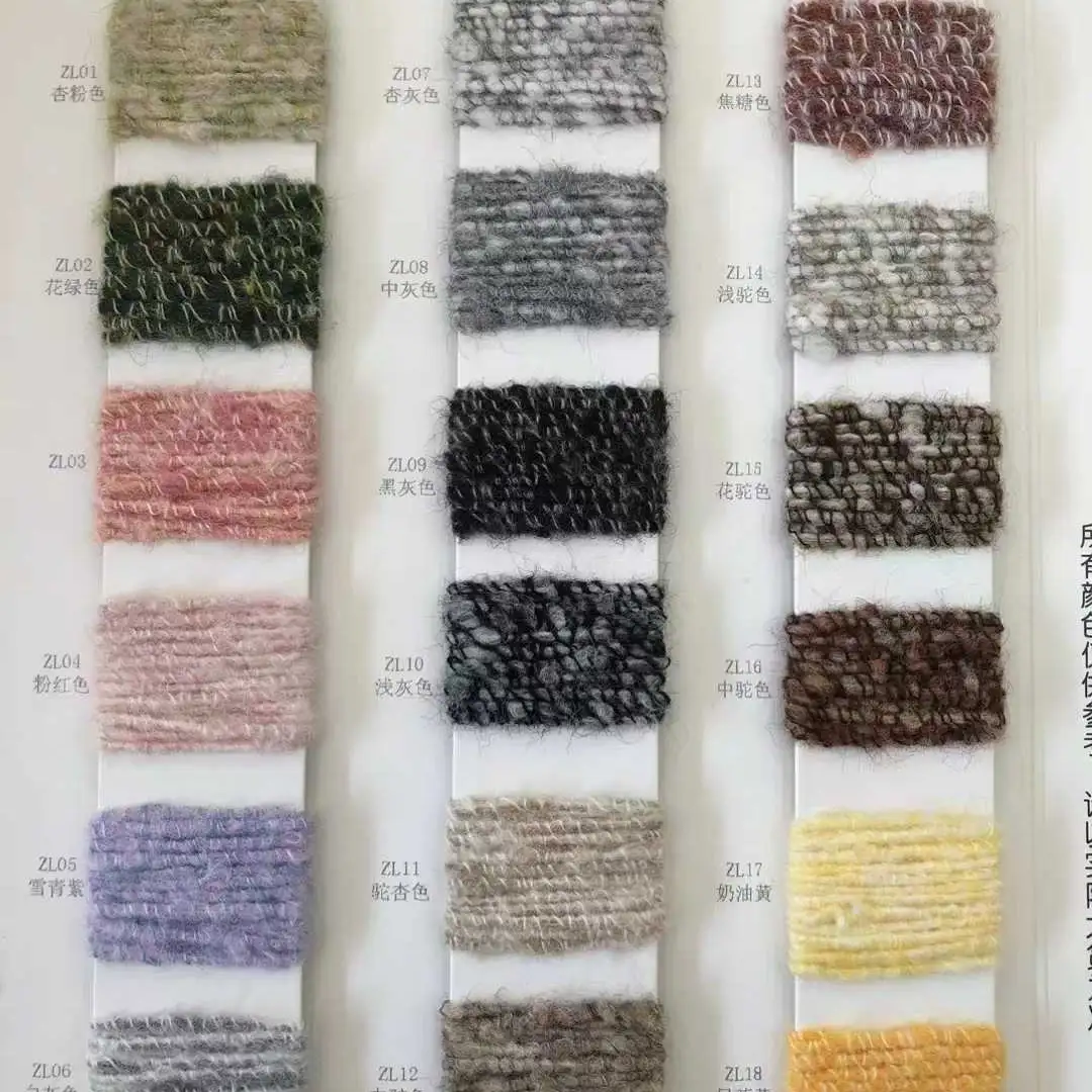 China Yarn for Crop Top,Open Cardigan (Sweater),Full-Zipper Cardigan (Sweater),Half-Zipper Cardigan (Sweater),Round Neck Pullover (Sweater) Mossy Yarn Fancy Yarn Nylon Wool Elastane Polyester 渐变色 color buy from China wholesaler bulk order at wholesale price free worldwide shipping Alibaba