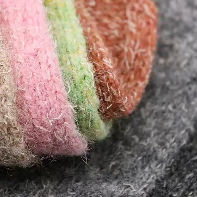 China Yarn for Crop Top,Ladies Vest (Sweater),Open Cardigan (Sweater),Round Neck Pullover (Sweater) Mossy Yarn Fancy Yarn Polyamide Wool Cotton Elastane Polyester 渐变色 color buy from China wholesaler bulk order at wholesale price free worldwide shipping Alibaba