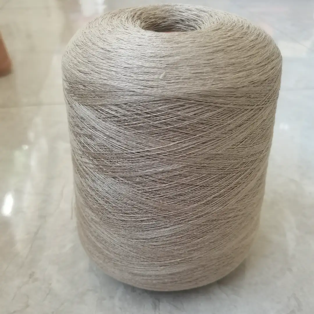 China Yarn for Round Neck Pullover (Sweater),Polo T-shirt (Sweater),Roll Neck Jumper (Sweater) Linen Spun Regular Yarn Linen Dark Camel color buy from China wholesaler bulk order at wholesale price free worldwide shipping Alibaba
