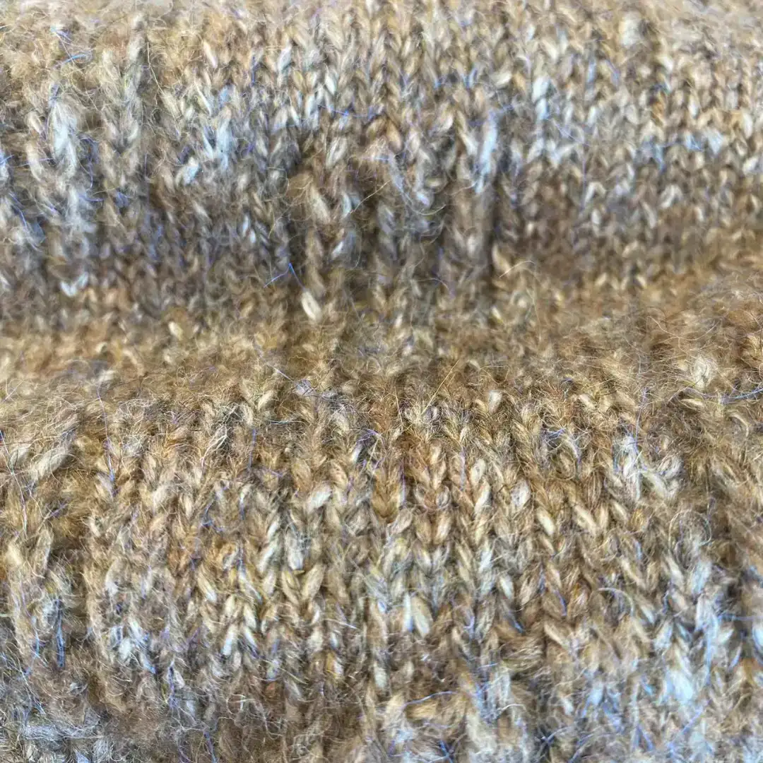 China Yarn for Open Cardigan (Sweater) Mossy Yarn Fancy Yarn Polyester Recycled Polyester Acrylic Cotton Wool Spandex Brown color buy from China wholesaler bulk order at wholesale price free worldwide shipping Alibaba