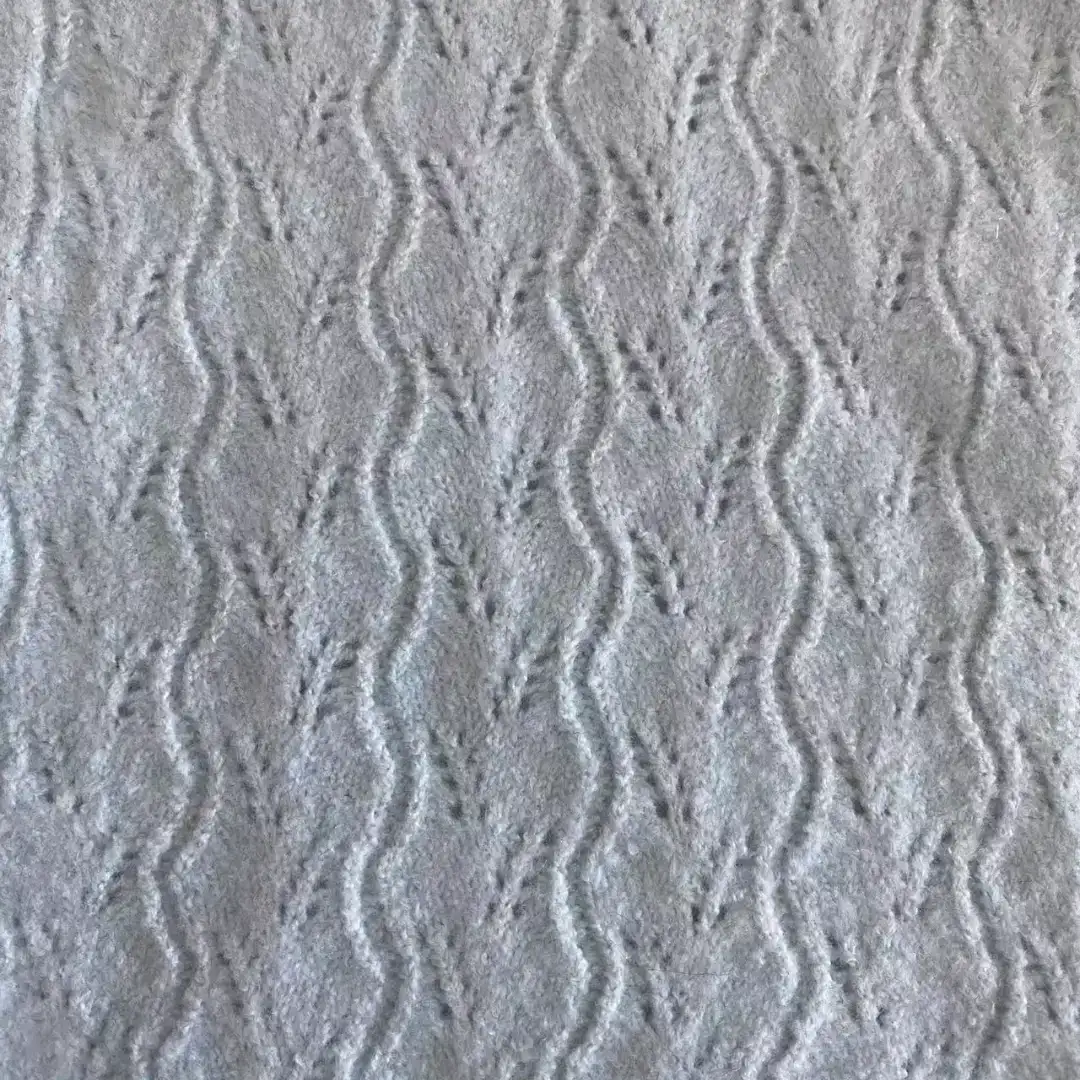 China Yarn for Open Cardigan (Sweater) Mossy Yarn Fancy Yarn Recycled Polyester Polyester Elastane 浅蓝 MY2406029 color buy from China wholesaler bulk order at wholesale price free worldwide shipping Alibaba