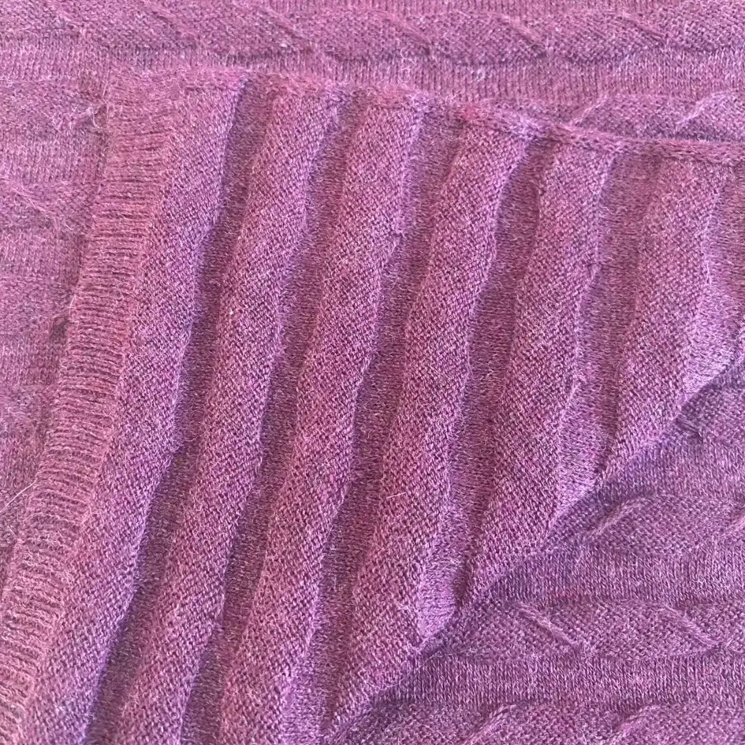 China Yarn for Open Cardigan (Sweater) Semi-Worsted Spun Regular Yarn Cotton Tencel WINE RED color buy from China wholesaler bulk order at wholesale price free worldwide shipping Alibaba