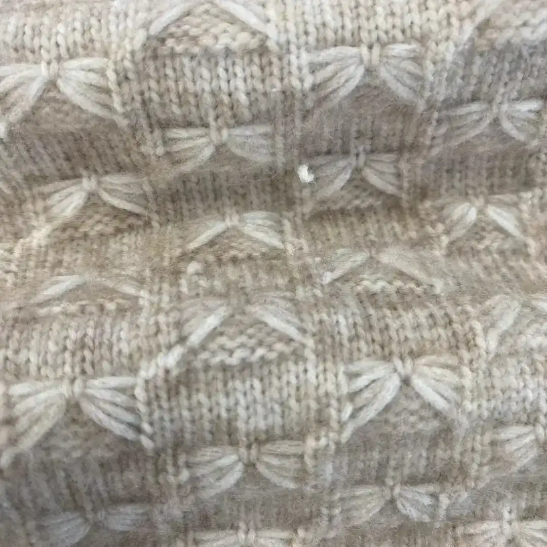 China Yarn for Open Cardigan (Sweater) Air Spun Yarn Fancy Yarn Recycled Polyester Acrylic Wool ECRU color buy from China wholesaler bulk order at wholesale price free worldwide shipping Alibaba