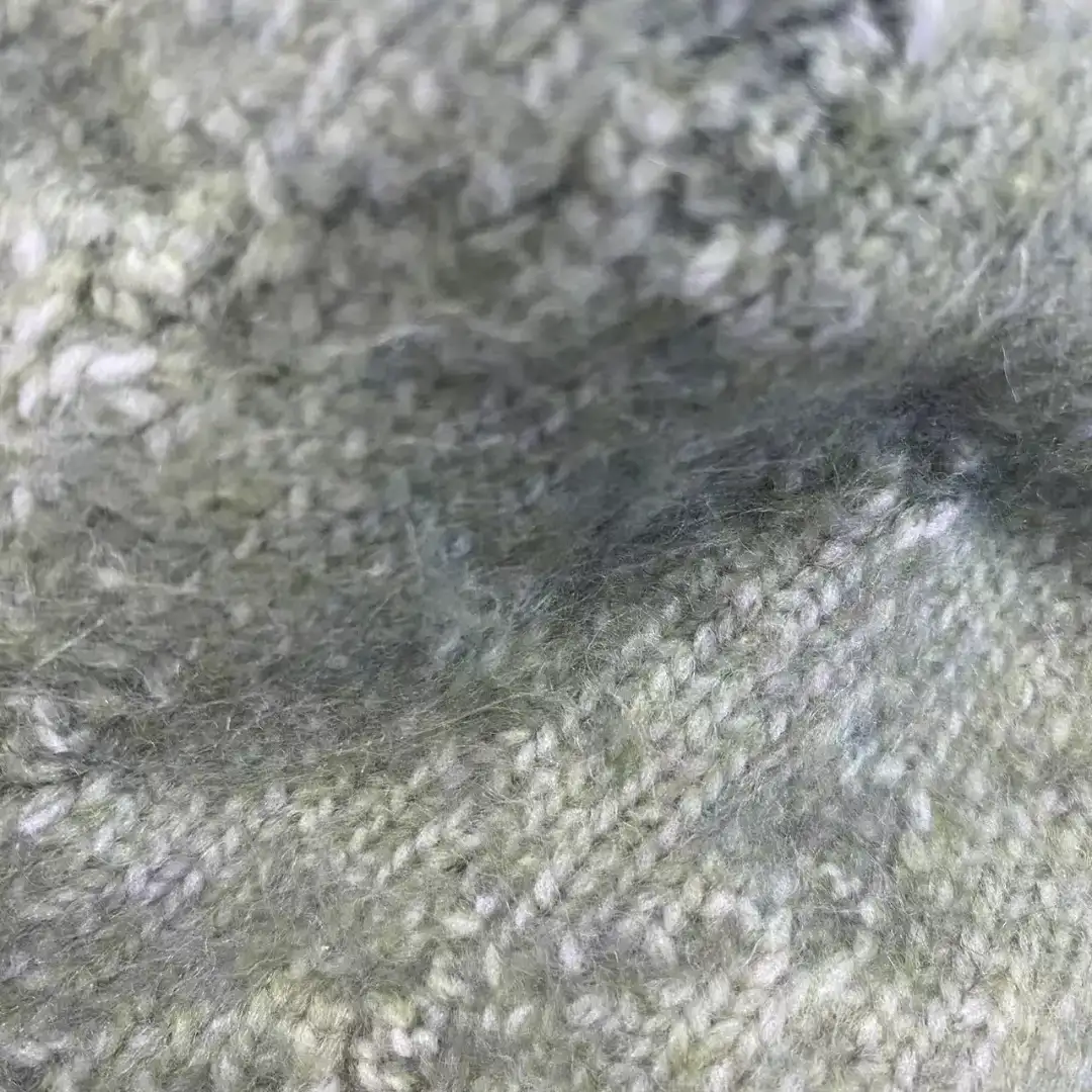 China Yarn for Open Cardigan (Sweater) Air Spun Yarn Fancy Yarn Recycled Polyester Acrylic GREEN color buy from China wholesaler bulk order at wholesale price free worldwide shipping Alibaba