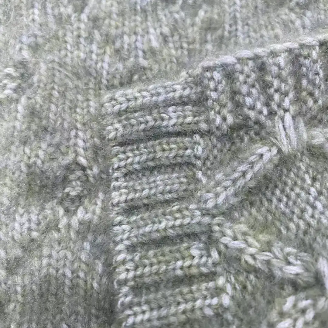 China Yarn for Open Cardigan (Sweater) Air Spun Yarn Fancy Yarn Recycled Polyester Acrylic GREEN color buy from China wholesaler bulk order at wholesale price free worldwide shipping Alibaba