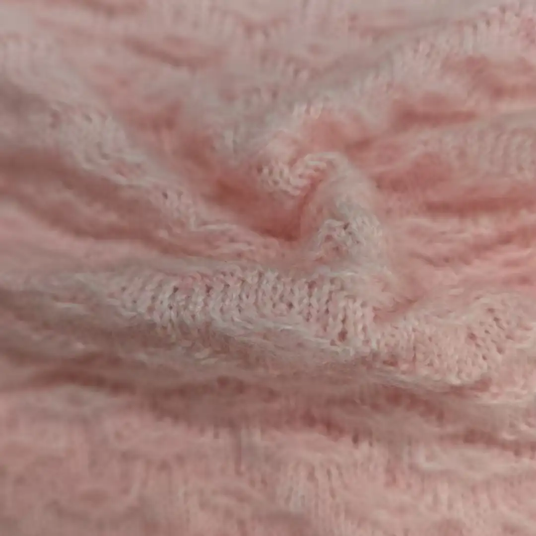 China Yarn for Crop Top,Round Neck Pullover (Sweater),Crop Top Pullover (Sweater) Mossy Yarn Fancy Yarn Recycled Polyester Acrylic Polyester Spandex Pink color buy from China wholesaler bulk order at wholesale price free worldwide shipping Alibaba