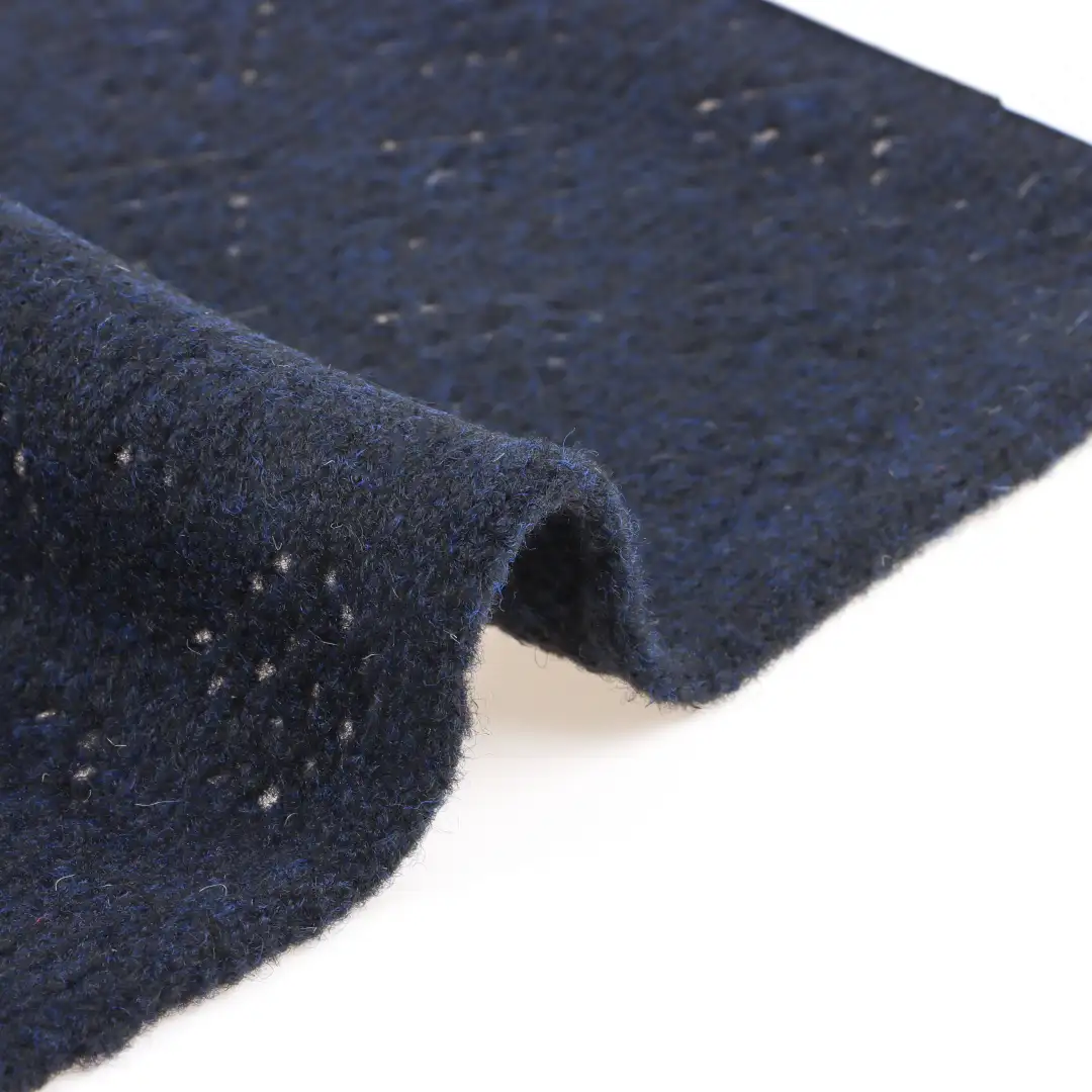 China Yarn for Polo Shirt,Crop Top,Full-Zipper Cardigan (Sweater),Half-Zipper Cardigan (Sweater) Mossy Yarn Fancy Yarn Recycled Polyester Acrylic Wool Spandex Navy blue color buy from China wholesaler bulk order at wholesale price free worldwide shipping Alibaba