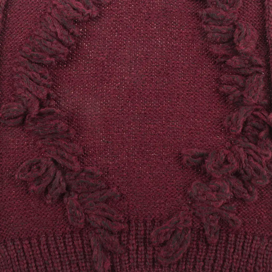 China Yarn for Open Cardigan (Sweater),Round Neck Pullover (Sweater),Crop Top Pullover (Sweater) Air Spun Yarn Fancy Yarn Recycled Polyester Nylon re-nylon RWS Wool Deep red color buy from China wholesaler bulk order at wholesale price free worldwide shipping Alibaba