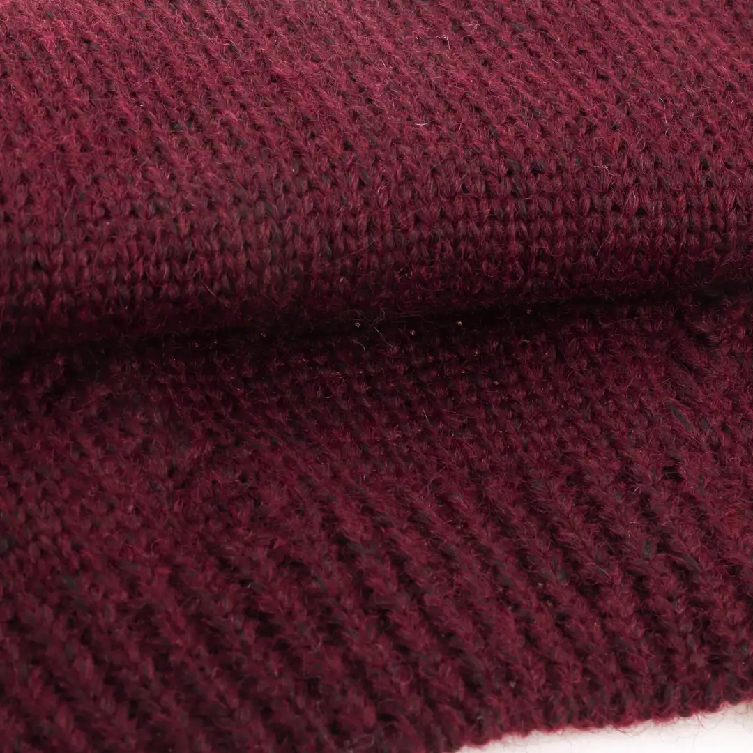 China Yarn for Open Cardigan (Sweater),Round Neck Pullover (Sweater),Crop Top Pullover (Sweater) Air Spun Yarn Fancy Yarn Recycled Polyester Nylon re-nylon RWS Wool Deep red color buy from China wholesaler bulk order at wholesale price free worldwide shipping Alibaba
