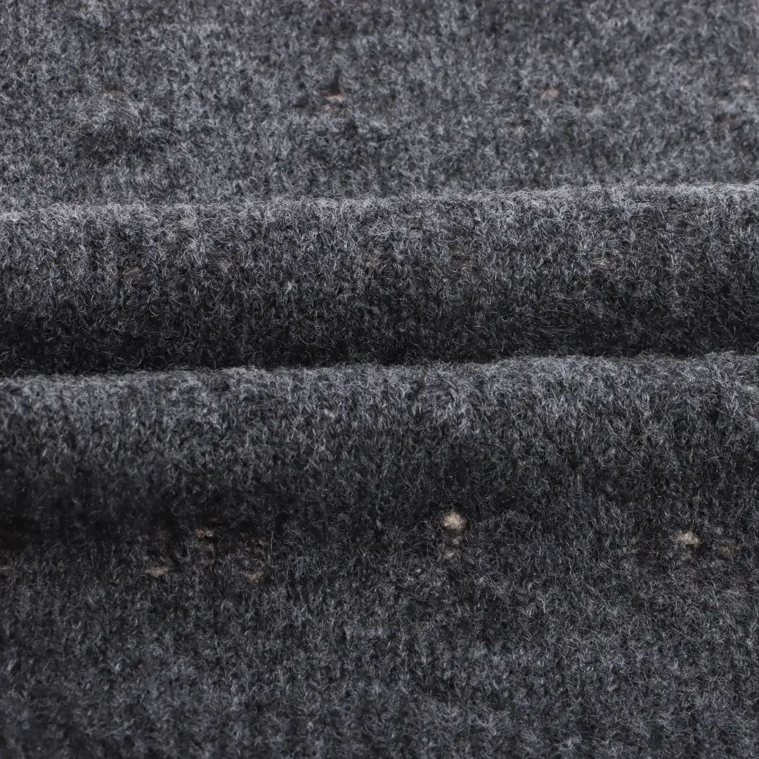 China Yarn for Polo Shirt,Hoodie,Crew Neck Pullover (Sweater),Crop Top Pullover (Sweater) Mossy Yarn Fancy Yarn Recycled Polyester Acrylic Wool Spandex Grey color buy from China wholesaler bulk order at wholesale price free worldwide shipping Alibaba