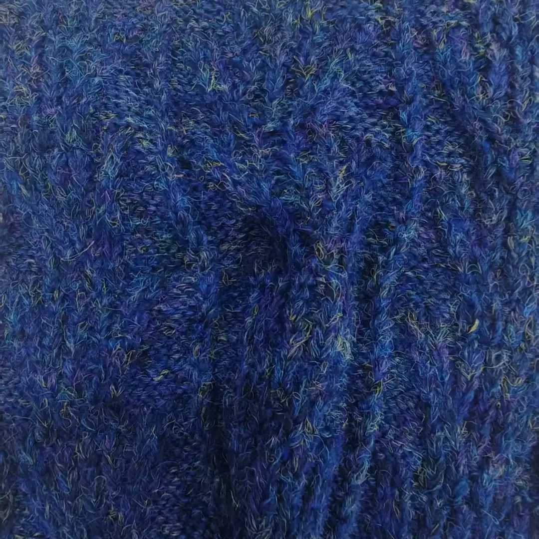 China Yarn for Hoodie,Open Cardigan (Sweater),Round Neck Pullover (Sweater),Crop Top Pullover (Sweater) Air Spun Yarn Fancy Yarn Polyester Recycled Polyester Wool Dark blue color buy from China wholesaler bulk order at wholesale price free worldwide shipping Alibaba