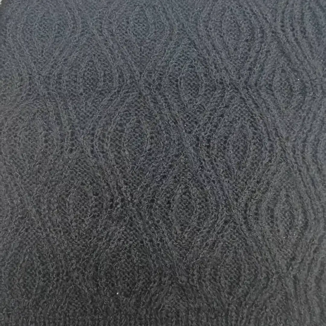 China Yarn for Crop Top,Open Cardigan (Sweater),Half-Zipper Cardigan (Sweater),Crop Top Pullover (Sweater) Mossy Yarn Fancy Yarn Acrylic Recycled Polyester Spandex BLACK color buy from China wholesaler bulk order at wholesale price free worldwide shipping Alibaba