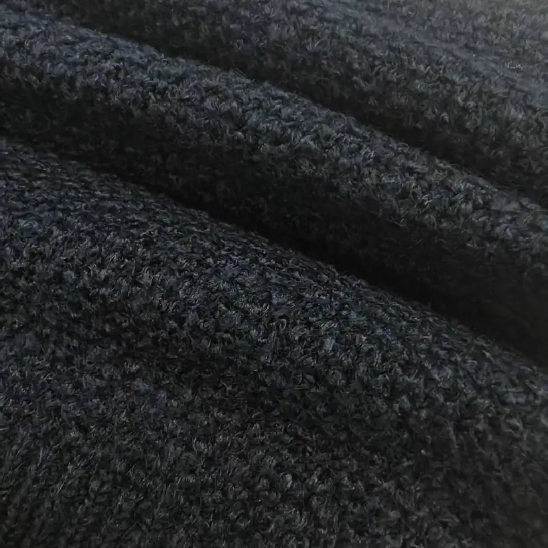 China Yarn for Hoodie,Open Cardigan (Sweater),Round Neck Pullover (Sweater),Crop Top Pullover (Sweater) Mossy Yarn Fancy Yarn Recycled Polyester Polyester Acrylic Spandex Dark blue color buy from China wholesaler bulk order at wholesale price free worldwide shipping Alibaba