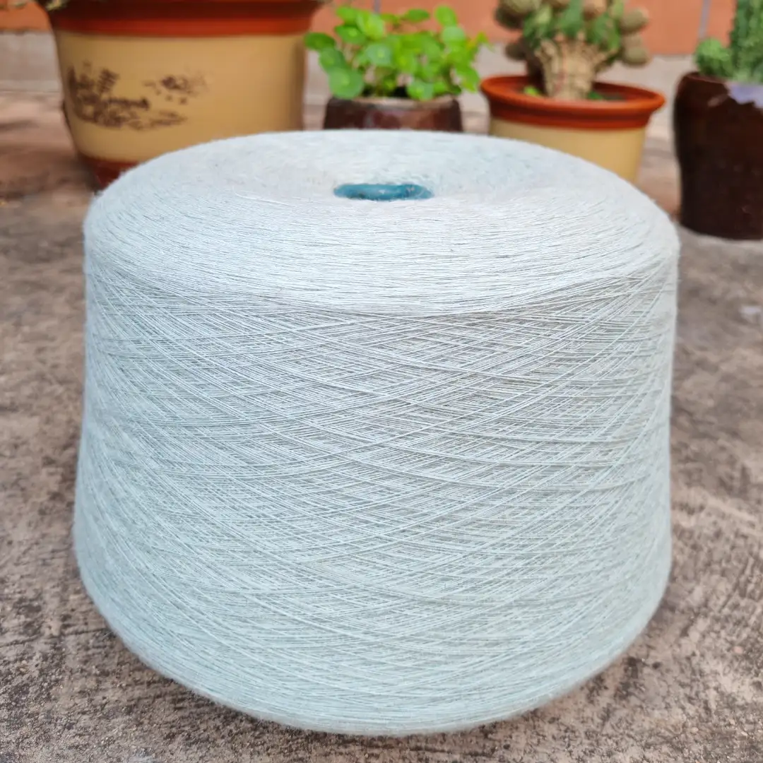 China Yarn for Ladies Vest (Sweater),Skirt (Sweater) Ring Spun Regular Yarn Acrylic Recycled Polyester green color buy from China wholesaler bulk order at wholesale price free worldwide shipping Alibaba