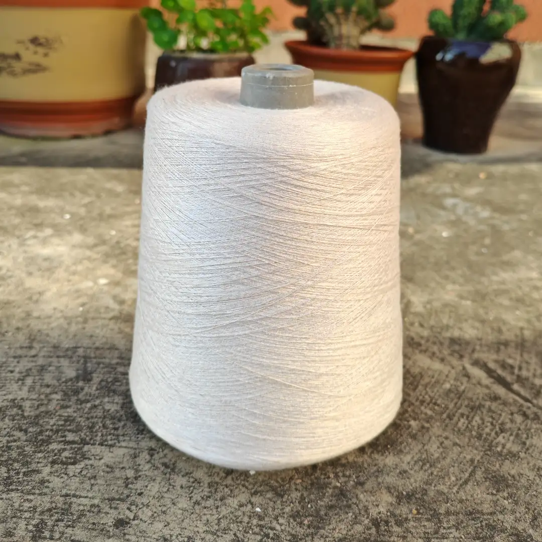 China Yarn for Ladies Vest (Sweater),Men’s Vest (Sweater) Core Spun Yarn Regular Yarn Eco Tang Nylon PBT Beige color buy from China wholesaler bulk order at wholesale price free worldwide shipping Alibaba