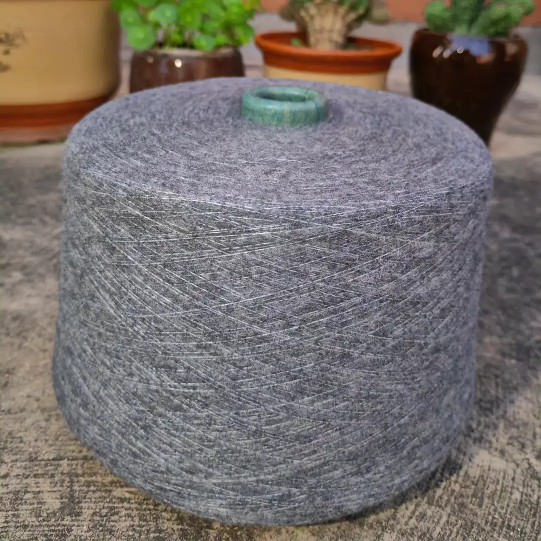 China Yarn for Ladies Vest (Sweater),Men’s Vest (Sweater) Mossy Yarn Fancy Yarn Recycled Polyester Acrylic Wool Spandex gray color buy from China wholesaler bulk order at wholesale price free worldwide shipping Alibaba