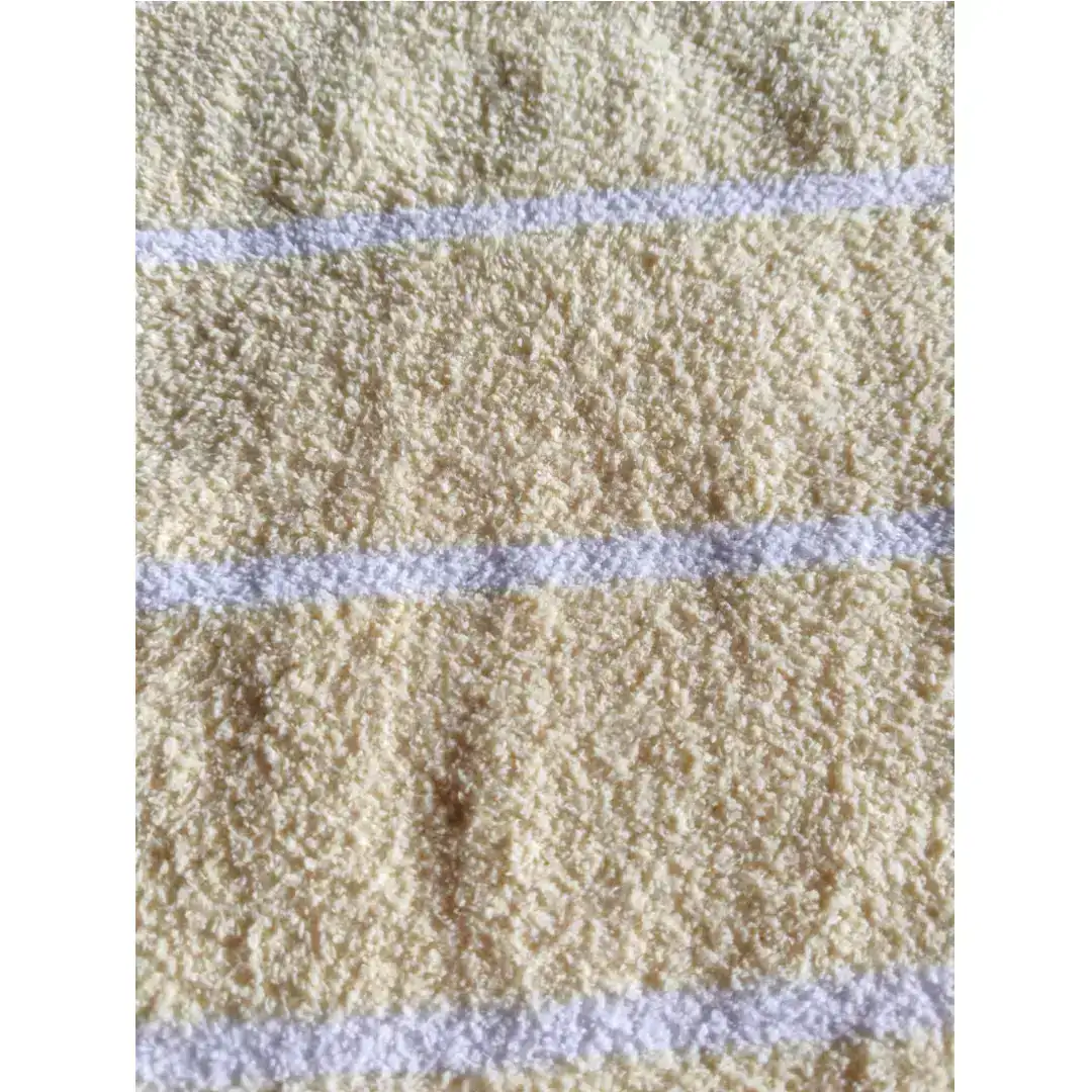 China Yarn for Ladies Vest (Sweater),Crew Neck Pullover (Sweater),Knitted Trousers (Sweater) Teddy Yarn Fancy Yarn Polyester yellow and white color buy from China wholesaler bulk order at wholesale price free worldwide shipping Alibaba