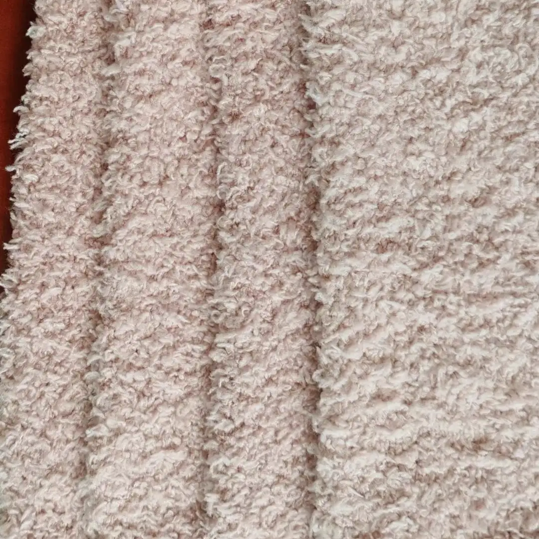 China Yarn for Round Neck Pullover (Sweater),Crew Neck Pullover (Sweater),Crop Top Pullover (Sweater),Hoodie  (Sweater),V-Neck Button Up Cardigan (Sweater) Teddy Yarn Fancy Yarn Polyester purple color buy from China wholesaler bulk order at wholesale price free worldwide shipping Alibaba