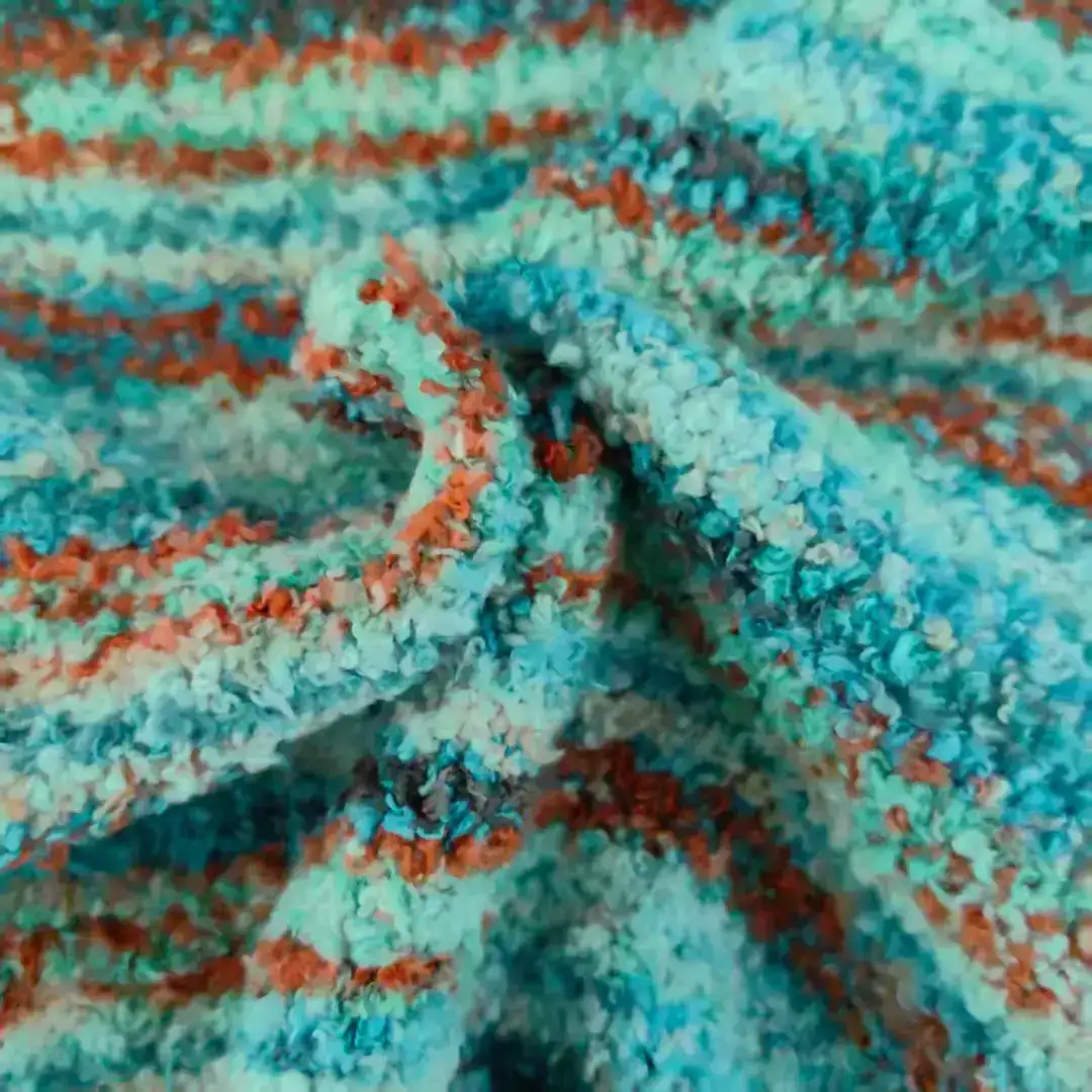 China Yarn for Open Cardigan (Sweater),Shirt Half Sleeve Button (Sweater),Shirt Half Sleeve Zipper (Sweater) Teddy Yarn Fancy Yarn Polyester 长距离段染 color buy from China wholesaler bulk order at wholesale price free worldwide shipping Alibaba