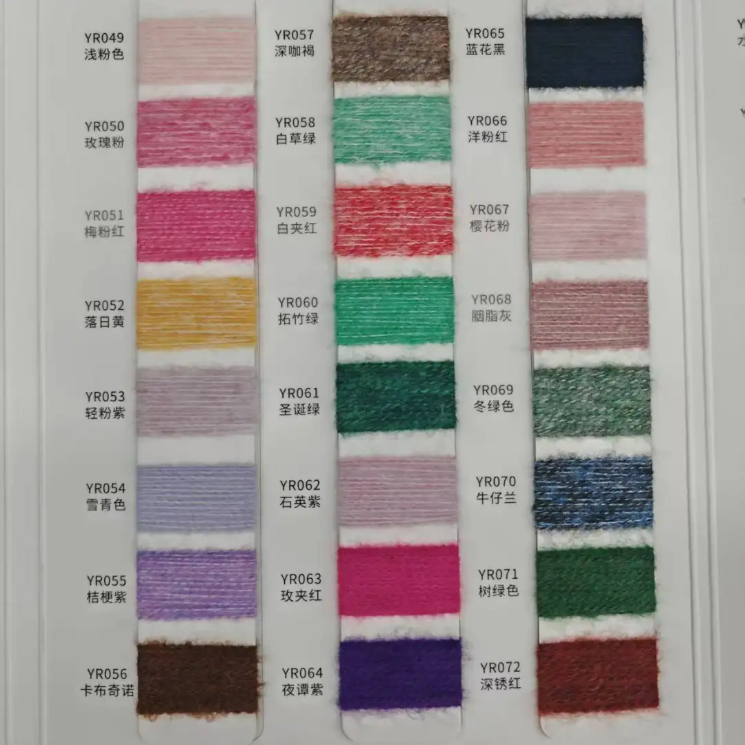 China Yarn for Hoodie,Open Cardigan (Sweater),Round Neck Pullover (Sweater),Crop Top Pullover (Sweater) Mossy Yarn Fancy Yarn Recycled Polyester Polyester Spandex Light purple, light gray color buy from China wholesaler bulk order at wholesale price free worldwide shipping Alibaba