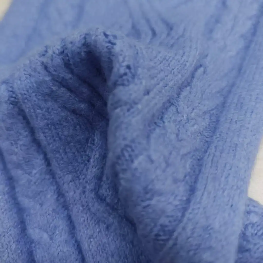 China Yarn for Crop Top,Hoodie,Open Cardigan (Sweater),Crop Top Pullover (Sweater) Mossy Yarn Fancy Yarn Rayon Nylon Linen Spandex Blue color buy from China wholesaler bulk order at wholesale price free worldwide shipping Alibaba