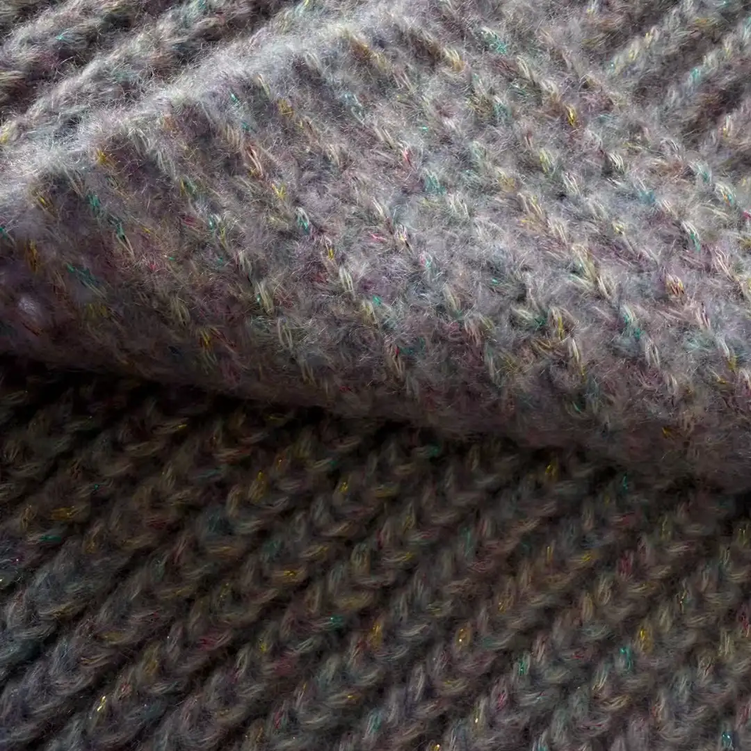 China Yarn for Open Cardigan (Sweater),Full-Zipper Cardigan (Sweater),Half-Zipper Cardigan (Sweater),Round Neck Pullover (Sweater),Hoodie  (Sweater) Air Spun Yarn Fancy Yarn Cotton Lurex Polyester Lavender color buy from China wholesaler bulk order at wholesale price free worldwide shipping Alibaba