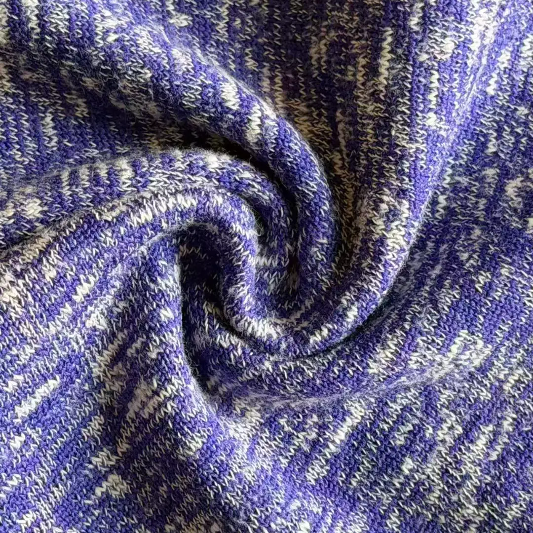 China Yarn for Open Cardigan (Sweater),Full-Zipper Cardigan (Sweater),Half-Zipper Cardigan (Sweater),Round Neck Pullover (Sweater),Crop Top Pullover (Sweater),Hoodie  (Sweater) Slub Yarn Fancy Yarn Cotton Polyester Purple Bule color buy from China wholesaler bulk order at wholesale price free worldwide shipping Alibaba