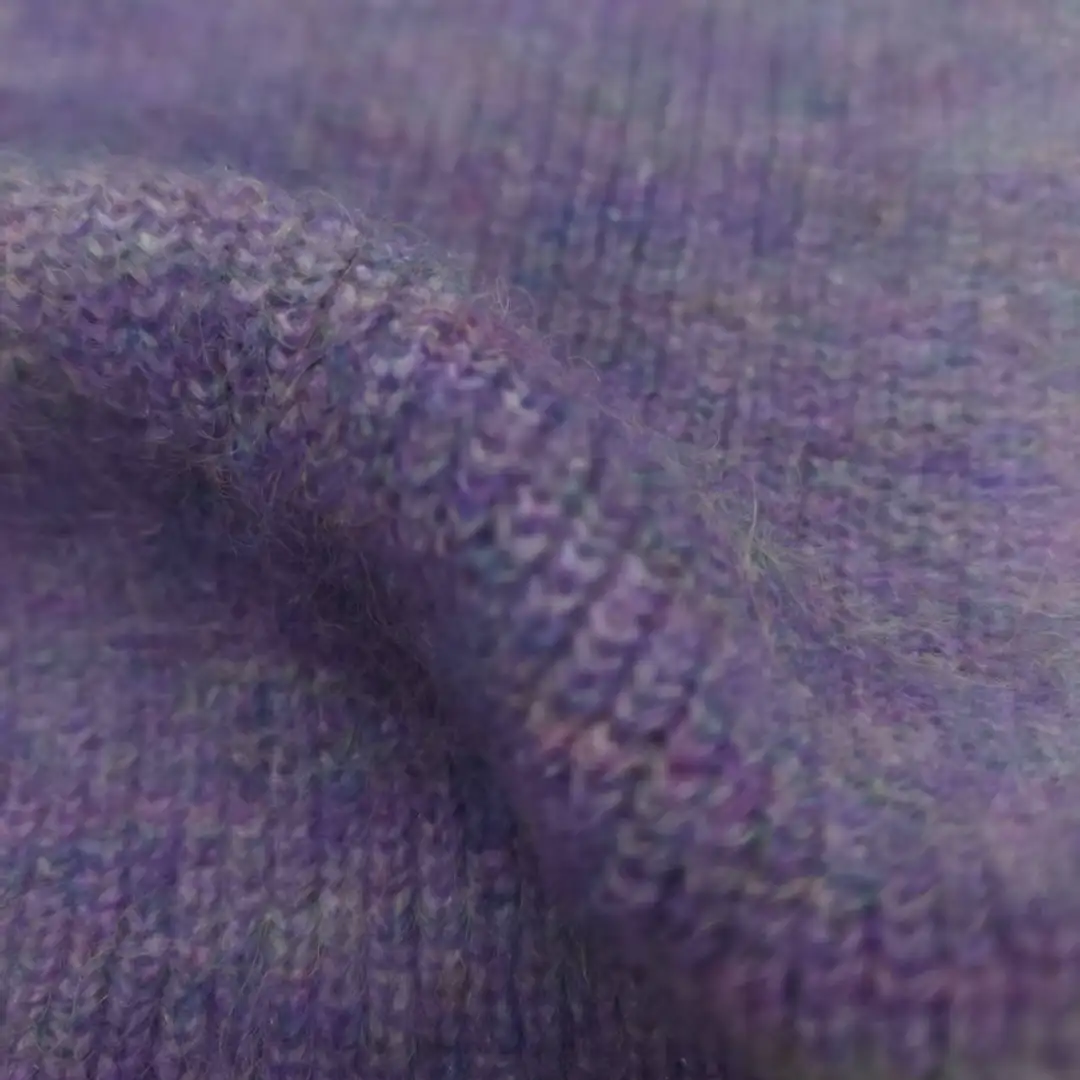 China Yarn for Hoodie,Open Cardigan (Sweater),Full-Zipper Cardigan (Sweater),Crop Top Pullover (Sweater) Mossy Yarn Fancy Yarn Recycled Polyester Nylon Polyester Wool Spandex Violet color buy from China wholesaler bulk order at wholesale price free worldwide shipping Alibaba