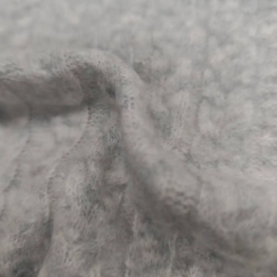 China Yarn for Crop Top,Open Cardigan (Sweater),Full-Zipper Cardigan (Sweater),Crop Top Pullover (Sweater) Mossy Yarn Fancy Yarn Acrylic Recycled Polyester Nylon Wool Spandex light gray color buy from China wholesaler bulk order at wholesale price free worldwide shipping Alibaba