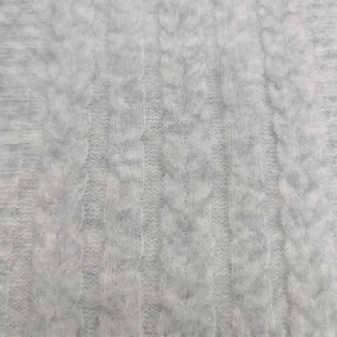 China Yarn for Crop Top,Open Cardigan (Sweater),Full-Zipper Cardigan (Sweater),Crop Top Pullover (Sweater) Mossy Yarn Fancy Yarn Acrylic Recycled Polyester Nylon Wool Spandex light gray color buy from China wholesaler bulk order at wholesale price free worldwide shipping Alibaba