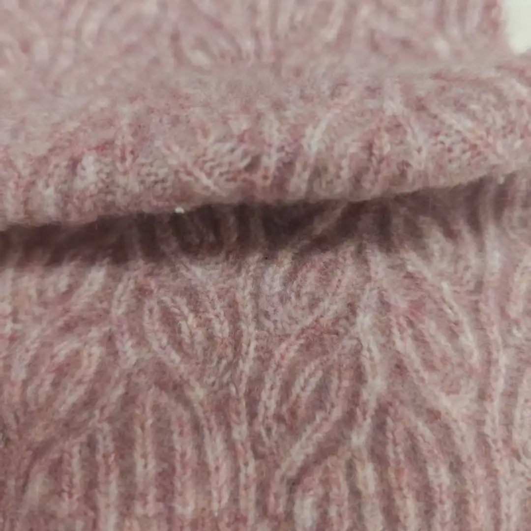 China Yarn for Open Cardigan (Sweater),Shirt Long Sleeve Button (Sweater),Round Neck Pullover (Sweater),Crop Top Pullover (Sweater) Mossy Yarn Fancy Yarn Recycled Polyester RWS Wool Spandex Pink,cream-coloured color buy from China wholesaler bulk order at wholesale price free worldwide shipping Alibaba