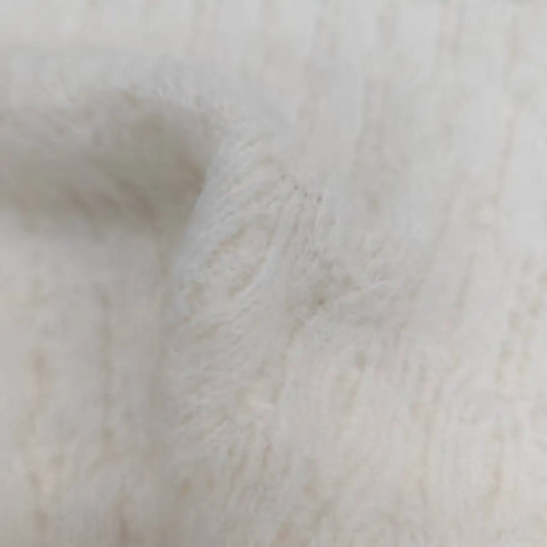 China Yarn for Hoodie,Open Cardigan (Sweater),Crew Neck Pullover (Sweater),Crop Top Pullover (Sweater) Mossy Yarn Fancy Yarn Acrylic Polyester RWS Wool Alpaca Spandex off-white color buy from China wholesaler bulk order at wholesale price free worldwide shipping Alibaba