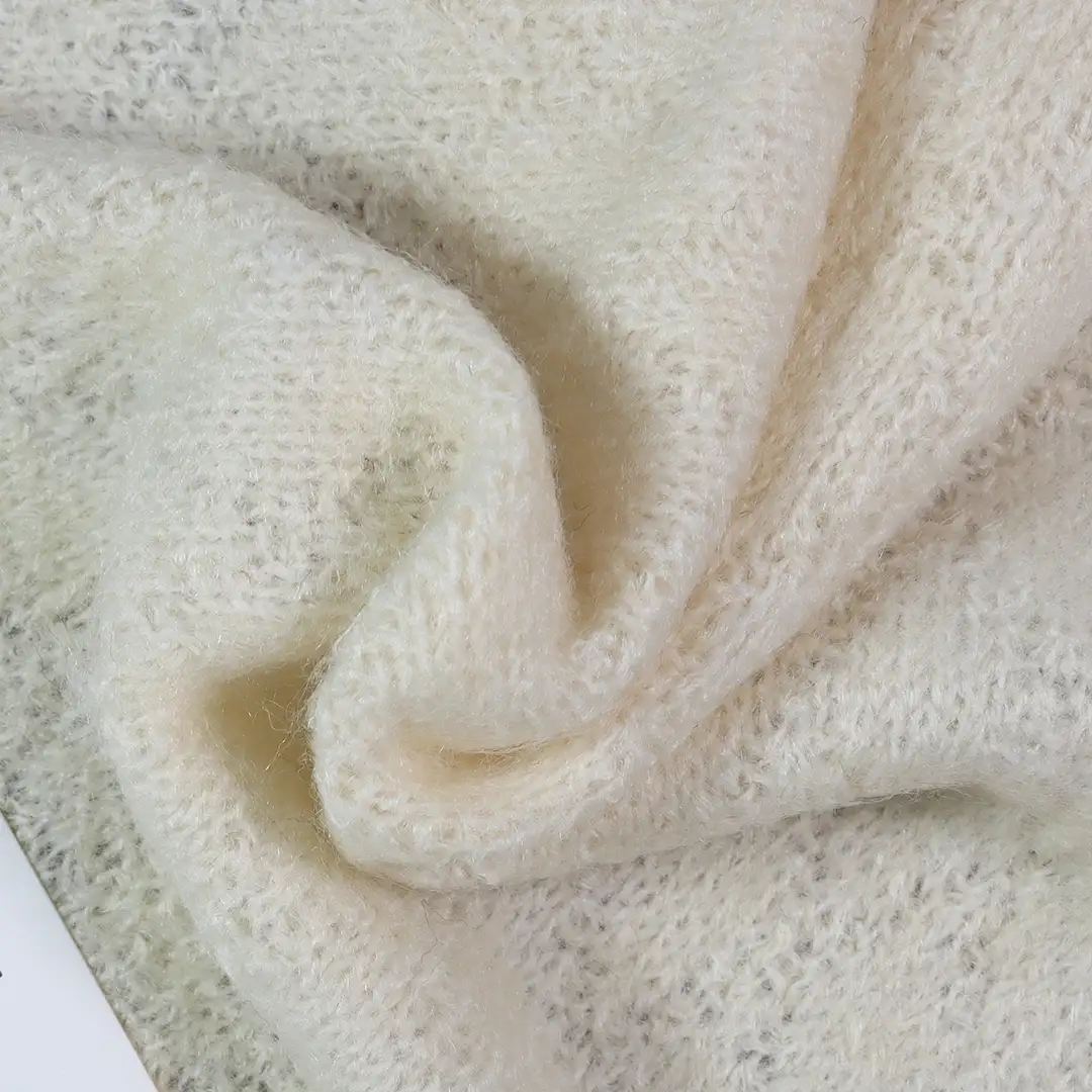 China Yarn for Full-Zipper Cardigan (Sweater),Half-Zipper Cardigan (Sweater),Knitted Jacket (Sweater),Round Neck Pullover (Sweater) Mossy Yarn Fancy Yarn Acrylic Recycled Polyester Spandex Cream color buy from China wholesaler bulk order at wholesale price free worldwide shipping Alibaba