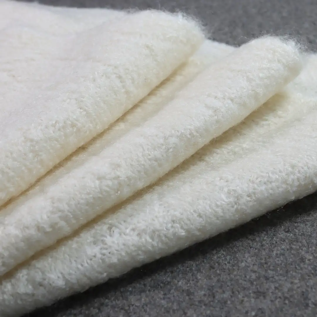 China Yarn for Full-Zipper Cardigan (Sweater),Half-Zipper Cardigan (Sweater),Knitted Jacket (Sweater),Round Neck Pullover (Sweater) Mossy Yarn Fancy Yarn Acrylic Recycled Polyester Spandex Cream color buy from China wholesaler bulk order at wholesale price free worldwide shipping Alibaba