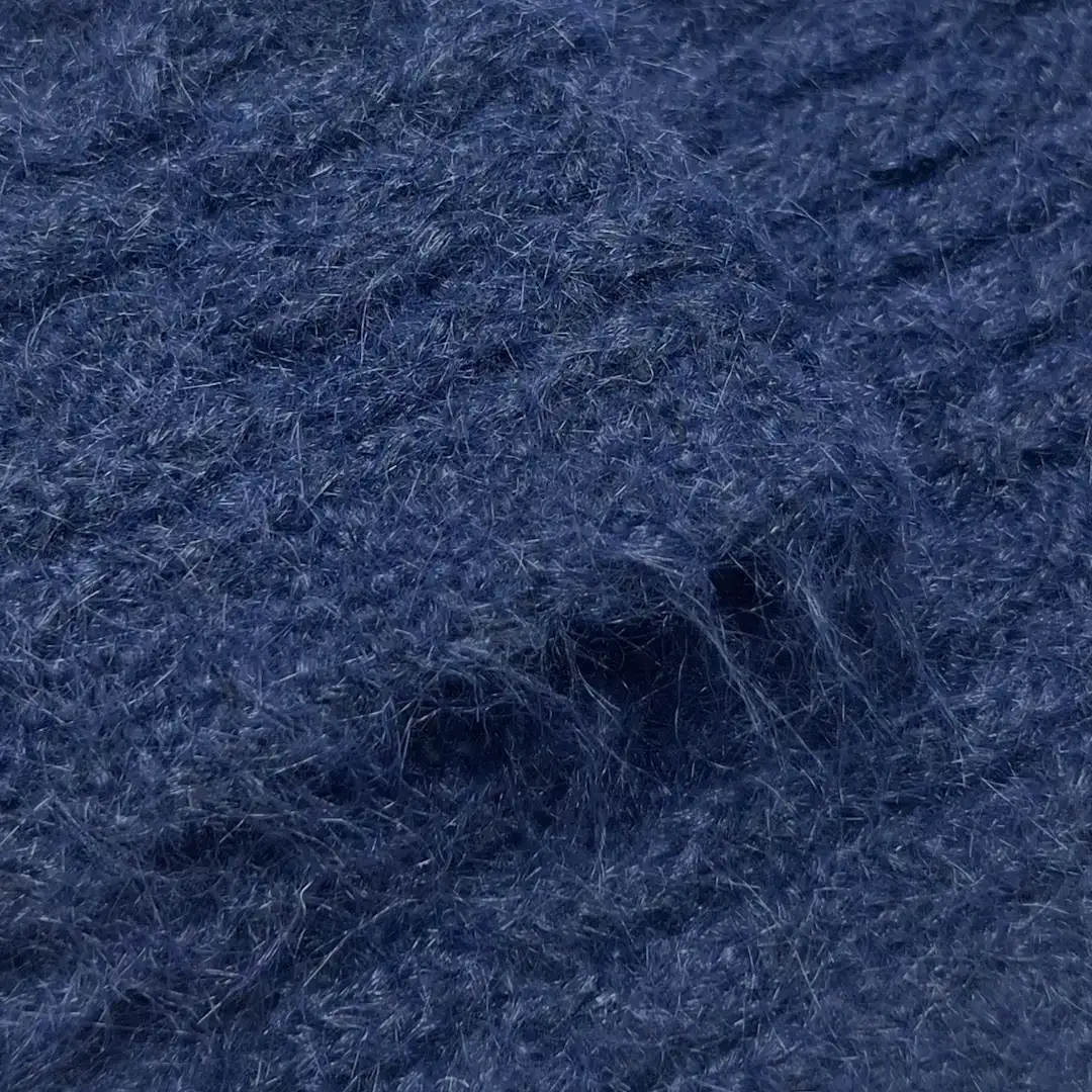 China Yarn for Ladies Vest (Sweater),Men’s Vest (Sweater),Open Cardigan (Sweater),Knitted Jacket (Sweater),Round Neck Pullover (Sweater),Crew Neck Pullover (Sweater),Crop Top Pullover (Sweater) Mossy Yarn Fancy Yarn Wool Recycled Polyester Acrylic Nylon Elastane blue color buy from China wholesaler bulk order at wholesale price free worldwide shipping Alibaba