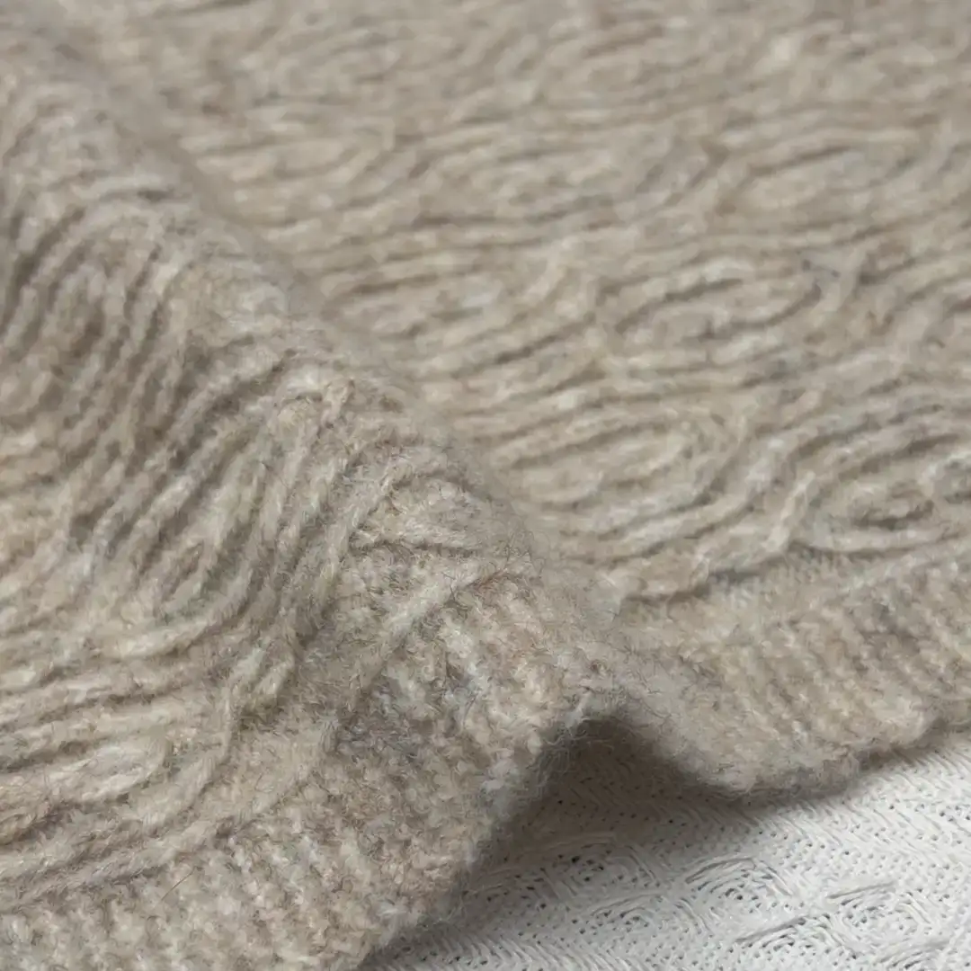 China Yarn for Ladies Vest (Sweater),Men’s Vest (Sweater),Open Cardigan (Sweater),Half-Zipper Cardigan (Sweater),Shirt Long Sleeve Zipper (Sweater),Shirt Half Sleeve Button (Sweater),Shirt Half Sleeve Zipper (Sweater),Knitted Jacket (Sweater) Mossy Yarn Fancy Yarn Wool Recycled Polyester Elastane camel colour color buy from China wholesaler bulk order at wholesale price free worldwide shipping Alibaba