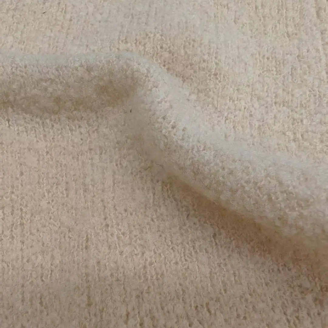 China Yarn for Hoodie,Open Cardigan (Sweater),Half-Zipper Cardigan (Sweater),Crop Top Pullover (Sweater) Boucle Yarn Fancy Yarn Wool Nylon white，light tan color buy from China wholesaler bulk order at wholesale price free worldwide shipping Alibaba
