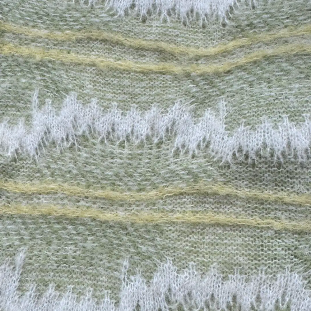 China Yarn for Ladies Vest (Sweater),Full-Zipper Cardigan (Sweater),T-shirt (Sweater) Mossy Yarn Fancy Yarn Alpaca Wool Nylon Spandex green color buy from China wholesaler bulk order at wholesale price free worldwide shipping Alibaba