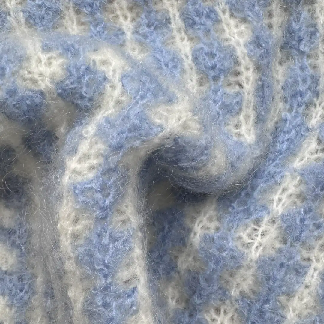 China Yarn for Ladies Vest (Sweater),Shirt Long Sleeve Zipper (Sweater),T-shirt (Sweater) Air Spun Yarn Fancy Yarn Mohair Wool Acrylic Nylon Spandex blue color buy from China wholesaler bulk order at wholesale price free worldwide shipping Alibaba