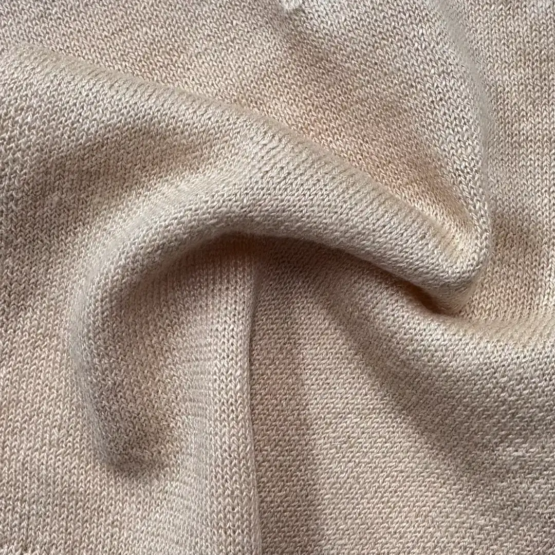 China Yarn for Ladies Vest (Sweater),Full-Zipper Cardigan (Sweater),Half-Zipper Cardigan (Sweater),Shirt Half Sleeve Button (Sweater) Semi-Worsted Spun Regular Yarn Linen Cotton APRICOT color buy from China wholesaler bulk order at wholesale price free worldwide shipping Alibaba