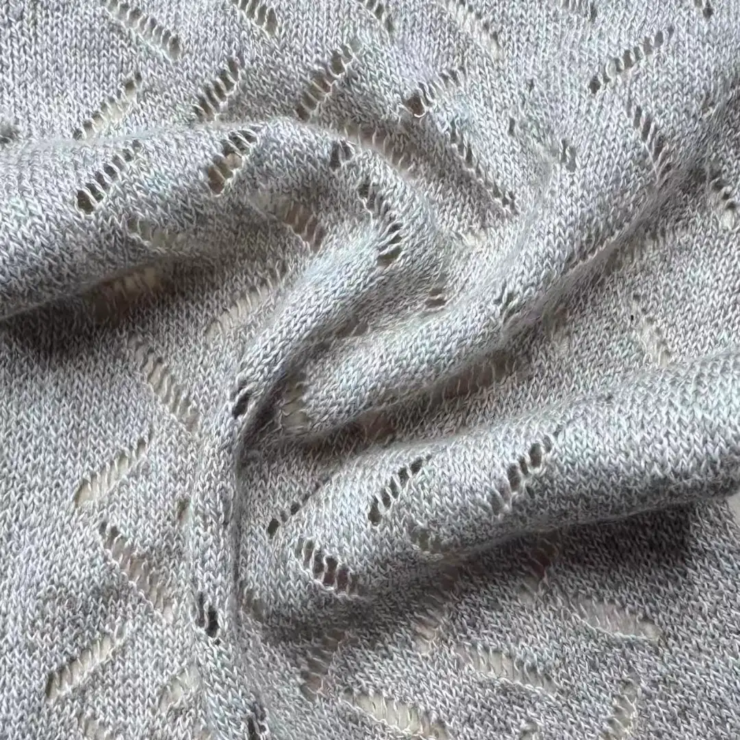 China Yarn for Ladies Vest (Sweater),Half-Zipper Cardigan (Sweater),Shirt Half Sleeve Button (Sweater) Semi-Worsted Spun Regular Yarn Linen Cotton GRAY color buy from China wholesaler bulk order at wholesale price free worldwide shipping Alibaba