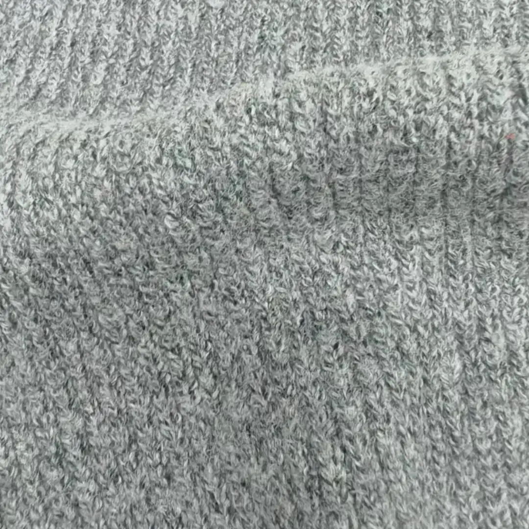 China Yarn for Open Cardigan (Sweater),Full-Zipper Cardigan (Sweater),Half-Zipper Cardigan (Sweater) Mossy Yarn Fancy Yarn BCI Cotton Recycled Polyester Gray color buy from China wholesaler bulk order at wholesale price free worldwide shipping Alibaba