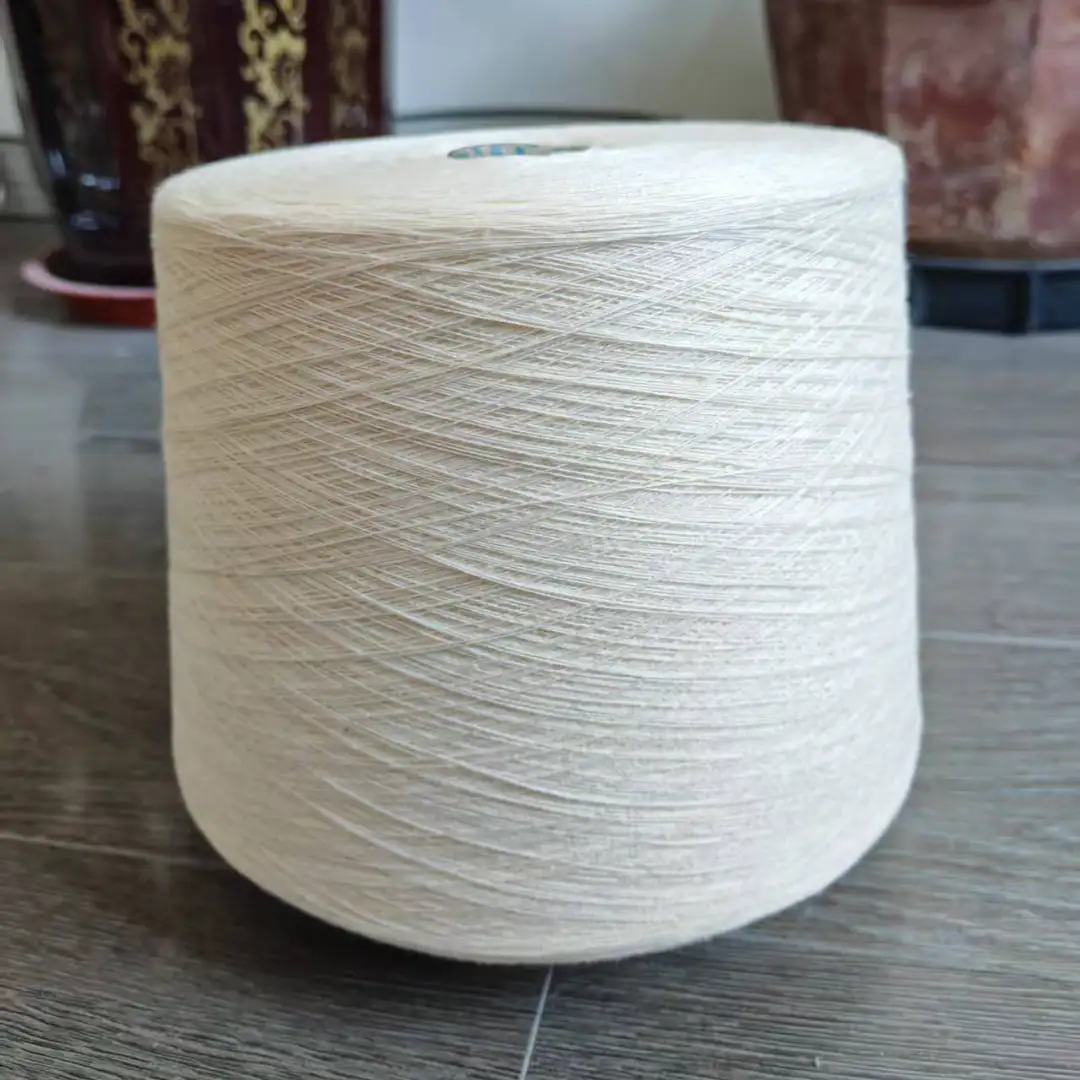 China Yarn for Open Cardigan (Sweater),Full-Zipper Cardigan (Sweater),Half-Zipper Cardigan (Sweater) Semi-Worsted Spun Regular Yarn Cotton Acrylic white color buy from China wholesaler bulk order at wholesale price free worldwide shipping Alibaba