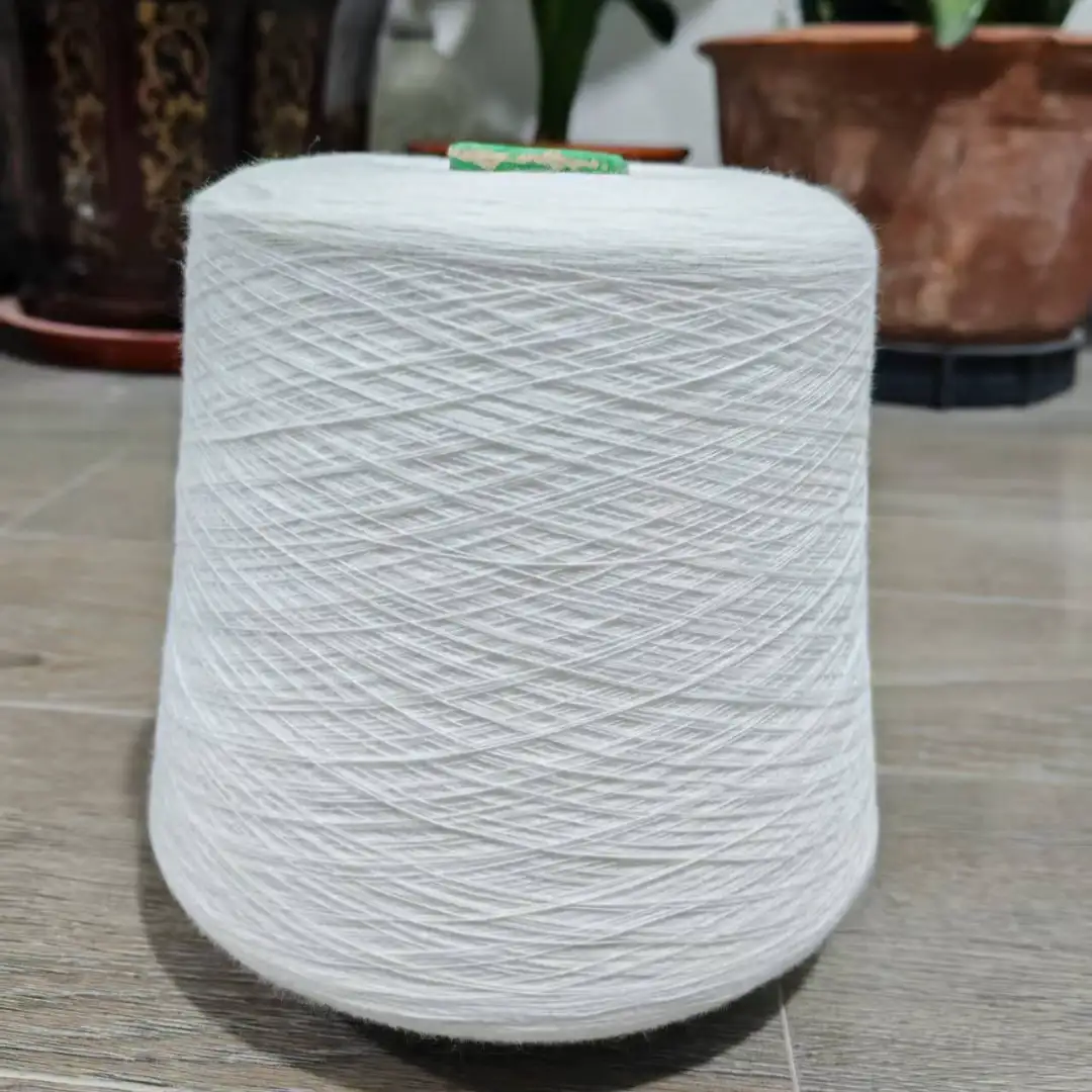 China Yarn for Men’s Vest (Sweater),Full-Zipper Cardigan (Sweater),Half-Zipper Cardigan (Sweater),Shirt Long Sleeve Button (Sweater) Ring Spun Regular Yarn Cotton Polyester white color buy from China wholesaler bulk order at wholesale price free worldwide shipping Alibaba