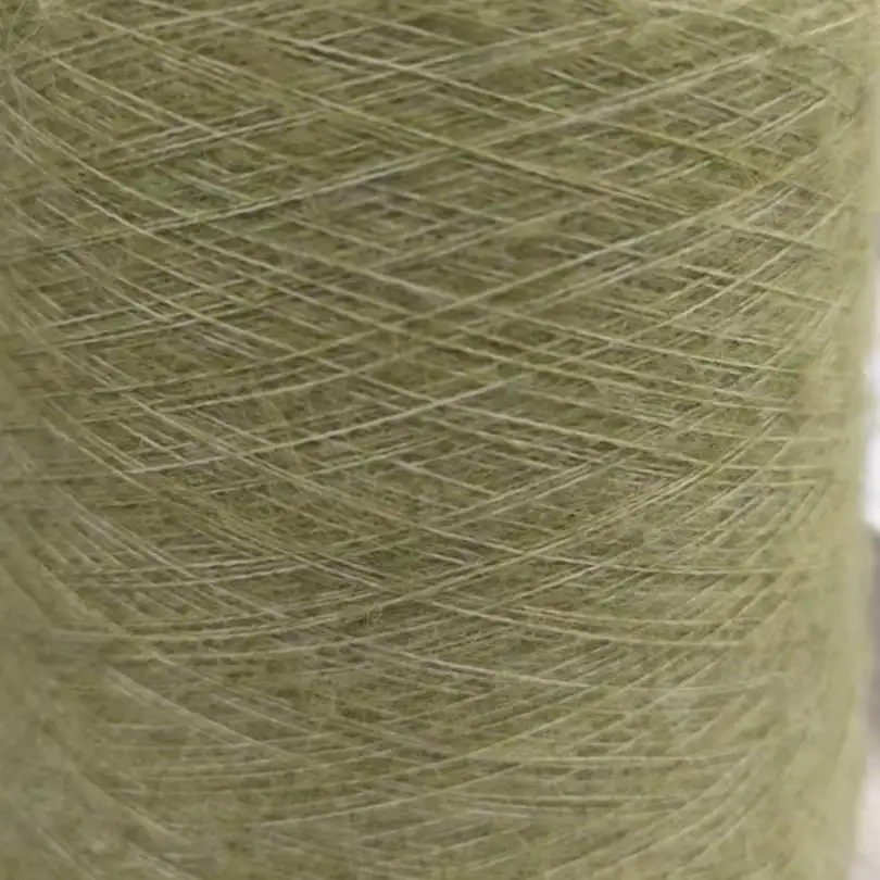 China Yarn for Open Cardigan (Sweater),Full-Zipper Cardigan (Sweater),Half-Zipper Cardigan (Sweater) Mossy Yarn Fancy Yarn Recycled Polyester Polyester Wool Acrylic Spandex Green color buy from China wholesaler bulk order at wholesale price free worldwide shipping Alibaba