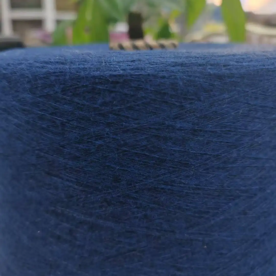 China Yarn for Open Cardigan (Sweater),Full-Zipper Cardigan (Sweater),Half-Zipper Cardigan (Sweater) Mossy Yarn Fancy Yarn Recycled Polyester Polyester Nylon blue color buy from China wholesaler bulk order at wholesale price free worldwide shipping Alibaba