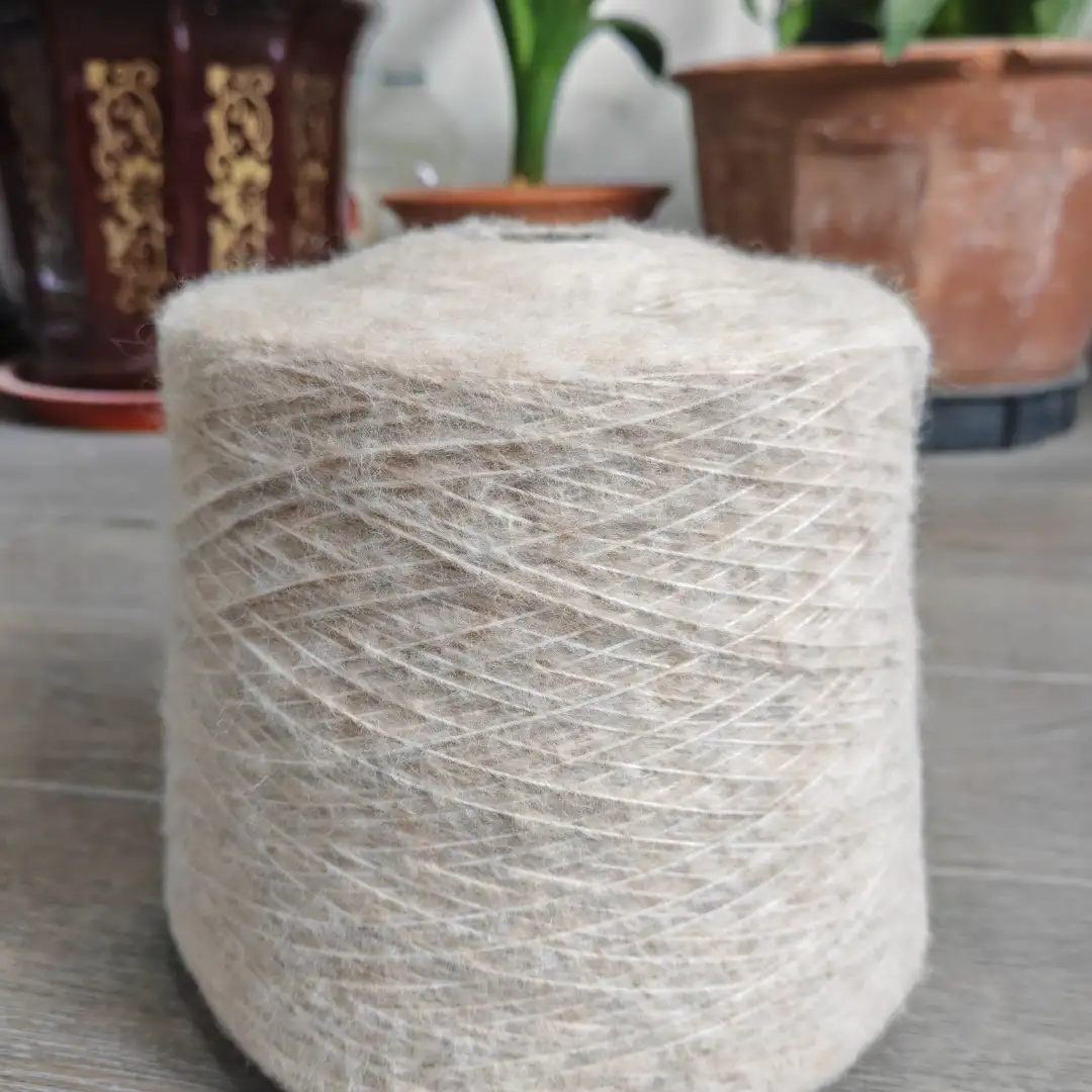 China Yarn for Men’s Vest (Sweater),Open Cardigan (Sweater),Full-Zipper Cardigan (Sweater) Air Spun Yarn Fancy Yarn Recycled Polyester Polyester Nylon Acrylic Wool oatmeal color color buy from China wholesaler bulk order at wholesale price free worldwide shipping Alibaba