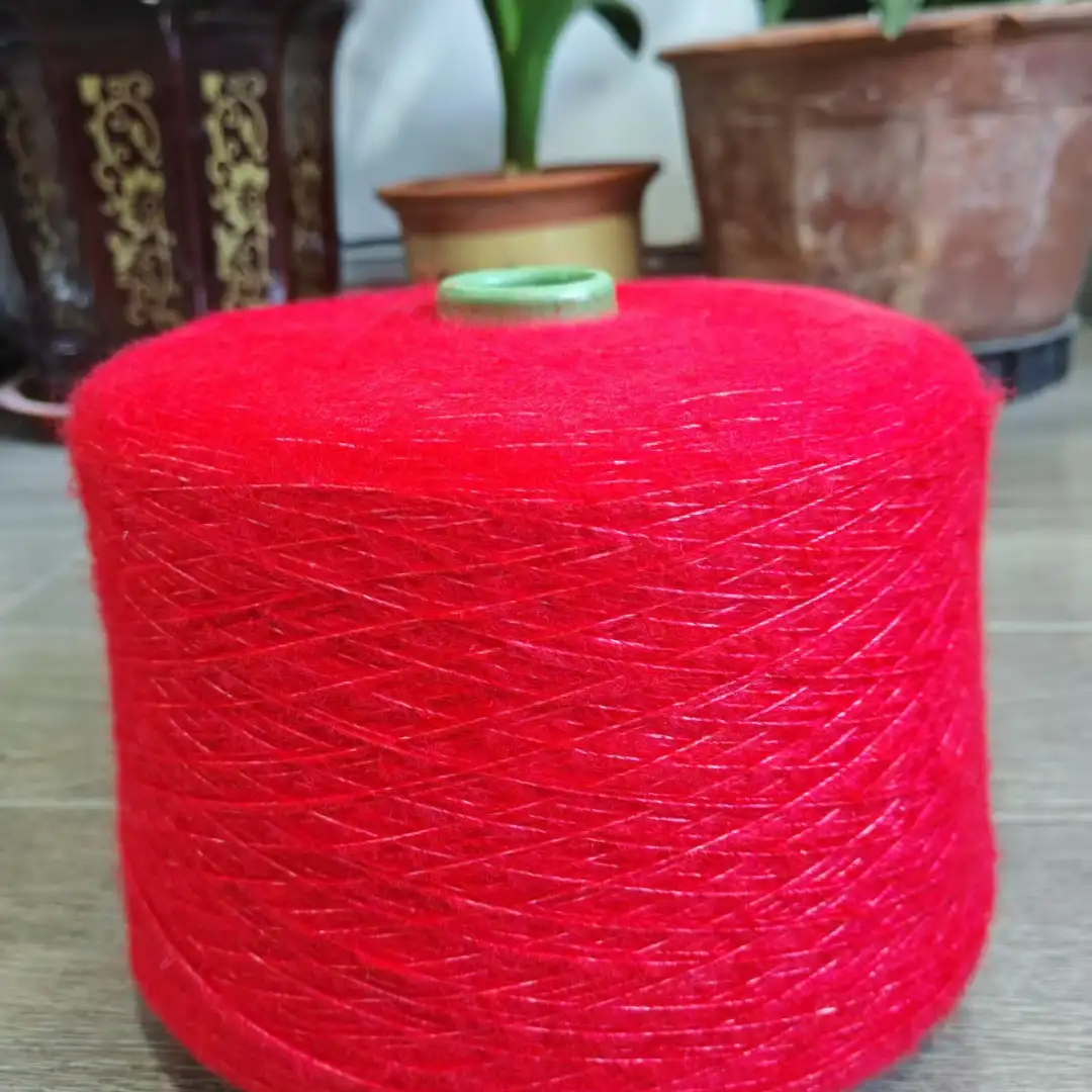 China Yarn for Men’s Vest (Sweater),Open Cardigan (Sweater),Full-Zipper Cardigan (Sweater) Air Spun Yarn Fancy Yarn Recycled Polyester Polyester Acrylic Nylon Wool Red color buy from China wholesaler bulk order at wholesale price free worldwide shipping Alibaba